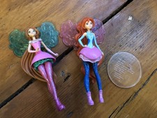 WINX Dolls x 2  Club Cosmix Fairy Doll Flora 5" Action Figure TV Series 8