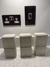 3 X BOSE WHITE DOUBLE CUBE