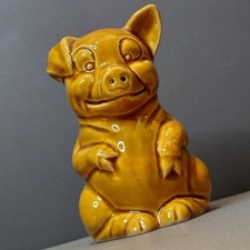 Vintage POTTERY PIG Piggy Bank