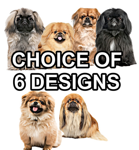 Pekingese dog self - dog, adhesive