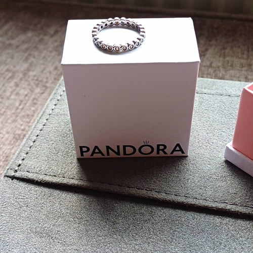Pandora silver band ring - pandora,