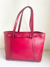 LK BENNETT RED LEATHER TOTE