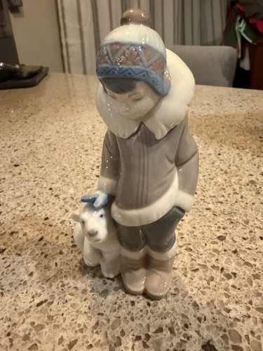 Vintage lladro eskimo inuit - eskimo,