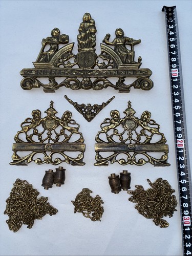 Vintage brass ornaments frets - vintage,