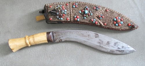 Antique gurkha kukri fighting - antique,