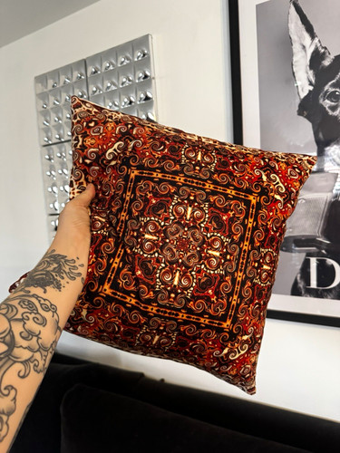 Vintage 1970s velvet paisley - 1970s,