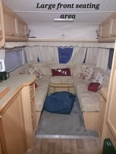 BEAUTIFUL LARGE TWIN AXEL ABBEY SPECTRUM 5 BERTH CARAVAN+AWNING +ACCESSORIES
