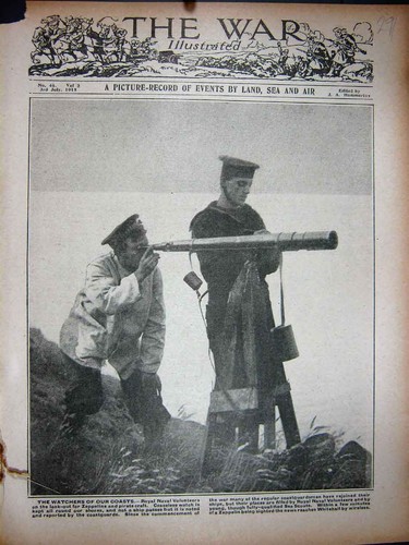 Original old antique print ww1 - original,