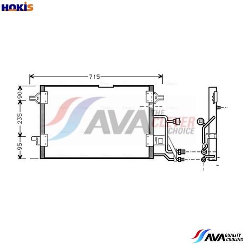 Condenser air conditioning - condenser,