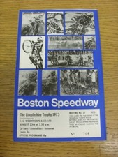1975 speedway programme - speedway,