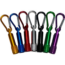 Mini Torch Carabiner Clip Keyring Bright LED Emergency Camping Night Light Gift