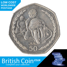 1997 TT Race IOM Isle Of Man Motorbike Scarce 50p Coin Fifty Pence