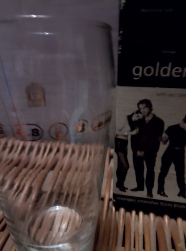 Boddingtons pint glass golden - glass,