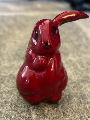 Royal doulton flambe - royal, red