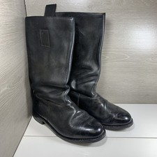 Black Leather Riding Boots