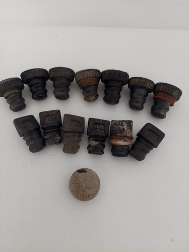 Vintage vulcanite screw - vulcanite,