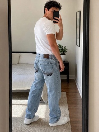 Nippon blue flames jeans light - nippon,