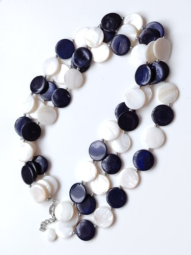 Mother pearl black - , white