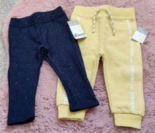 Baby Girls 9-12 Months Trousers Jogging Bottoms X2 - Primark *NEW WITH TAGS*