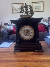 Old Antique Ansonia (summit) Timepiece Mantle Clock In Working Order