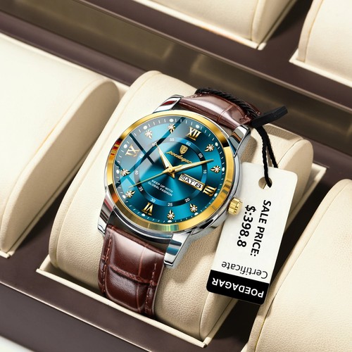 Tourbillon leather watch - tourbillon,