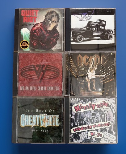 Hair metal lot dc motley - cd, ac/dc