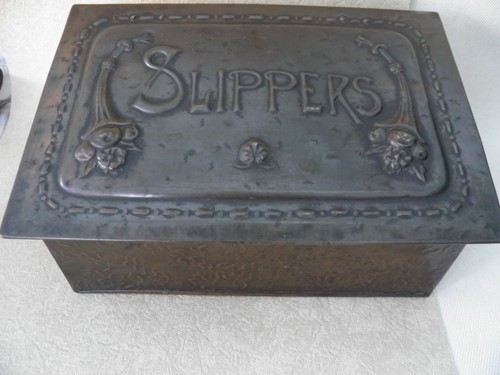 Vintage brass clad slippers - clad,