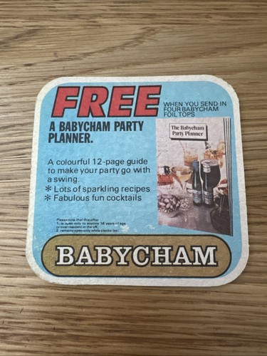 Babycham beer mat vintage - babycham, 🍺