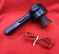 WW2 "Lollypop" Hand Microphone No. 7 - Original Leather Mouthpiece