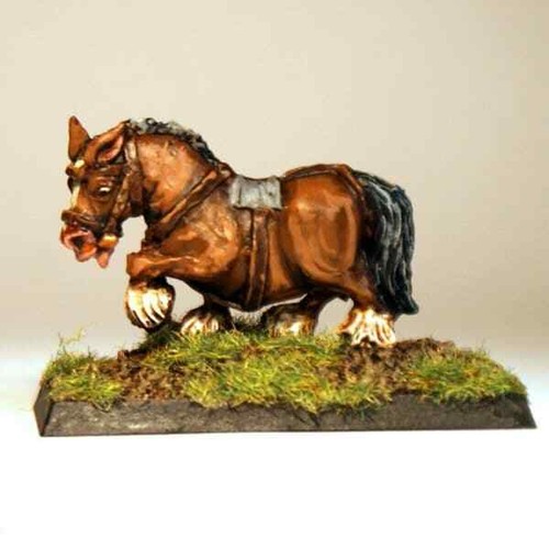 Animal cart pony - 28mm, metal