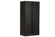 Black Matt Sides & Fronts Sliding Door Monaco Wardrobe for Bedroom - Was £432.00