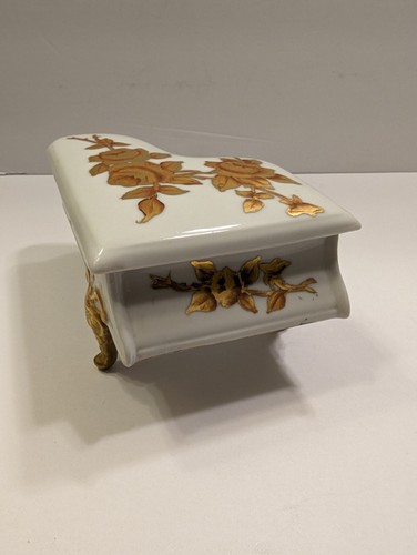 Gold rose floral white baby - gold,