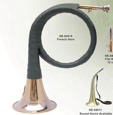 French Hunting Horn With white