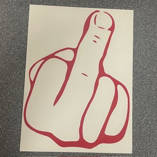 Funny middle finger - middle, vinyl