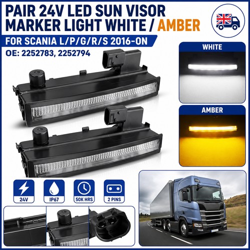 Front roof led sun visor - front,