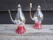 Pair victorian cranberry - pair,