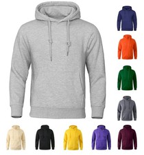 Mens Fleece Hoodie Sweatshirt Hooded Jumper Plain Pullover Hoody Casual Jacket