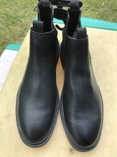 Men’s PRIMARK Chelsea boots black leather shoes UK 11 - new