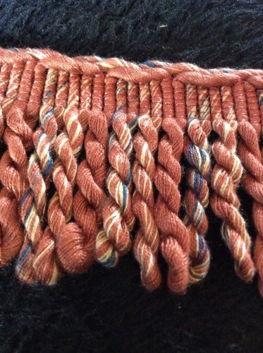 Terracotta fringing 8cm - terracotta,
