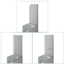 Shower screen over bath door - shower,