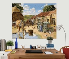 3D Farm Horse ZHU206 Wall