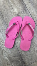 Ladies Pink Havaianas Flip Flop Eur Size 41/42 