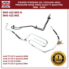 Audi TT 1998 - 2006 Quattro Power Steering Oil Cooling High Pressure Hose Pipes
