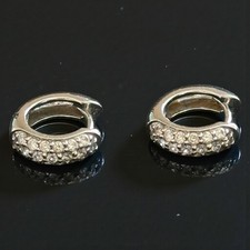 New H. Stern Diamond Earrings, 18k Gold, 0.49ctw, Complete Set