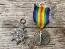 WW1 VICTORY MEDAL & 1914-15