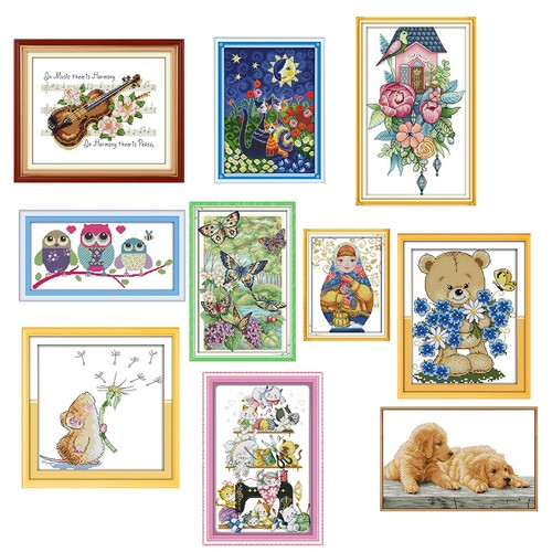 Modern cross stitch kit for - modern,