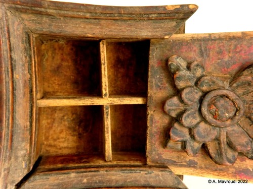 Tibetan box ritual carved - tibetan,