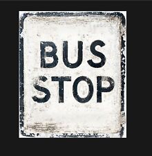 Bus Stop metal sign, Bus Stop Sign, Bus Stop Plaque