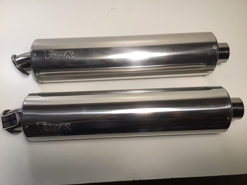 Pair viper exhaust cans - viper,