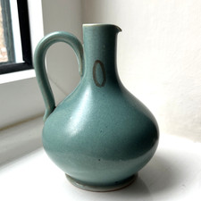 Buchan Oil Jug Plain Stoneware 11cm Portobello Scotland VINTAGE
